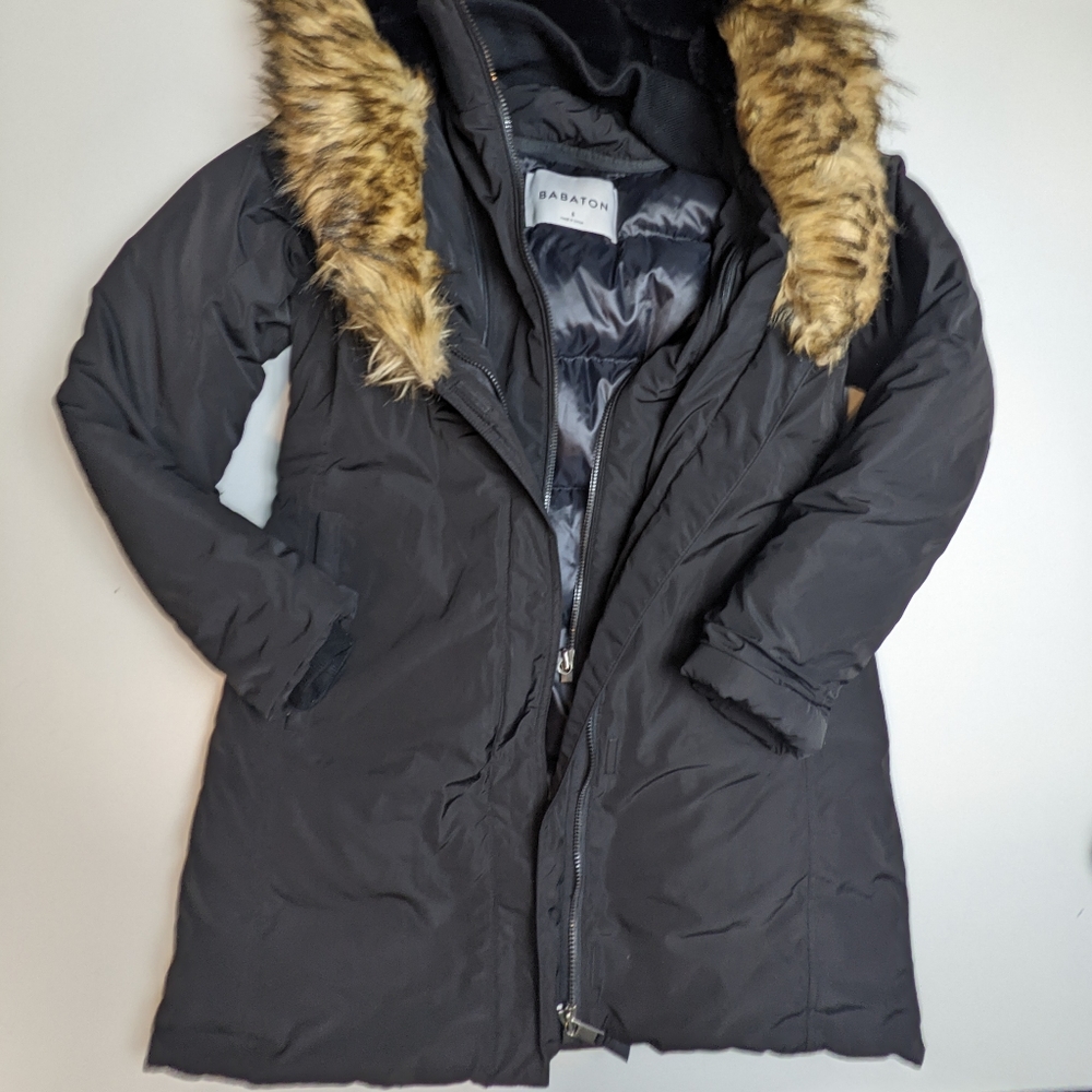 Aritzia Babaton Julian Parka Black Size Small - Picture 2 of 10